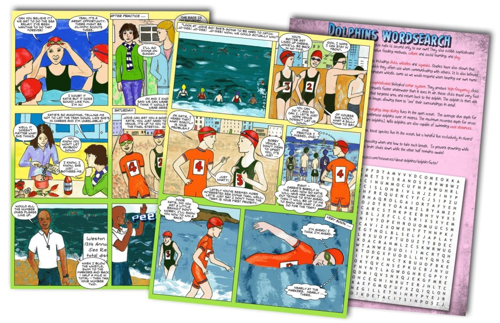 excerpts from Venus Aqueous Beginnings comic